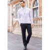 imageCOOFANDY Mens Casual Slim Fit Turtleneck T Shirts Lightweight Basic Cotton PulloversWhite