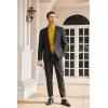imageCOOFANDY Mens Casual Slim Fit Turtleneck T Shirts Lightweight Basic Cotton PulloversYellow