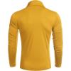imageCOOFANDY Mens Casual Slim Fit Turtleneck T Shirts Lightweight Basic Cotton PulloversYellow