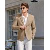 imageCOOFANDY Mens Casual Sport Coat Blazer Two Buttons Knit Lightweight Suit JacketsKhaki