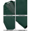imageCOOFANDY Mens Casual Sport Coat Lightweight Two Button Blazer Slim Fit Business JacketsBlackish Green