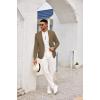 imageCOOFANDY Mens Casual Sport Coat Lightweight Two Button Blazer Slim Fit Business JacketsBrown