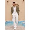 imageCOOFANDY Mens Casual Sport Coat Lightweight Two Button Blazer Slim Fit Business JacketsBrown