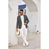imageCOOFANDY Mens Casual Sport Coat Lightweight Two Button Blazer Slim Fit Business JacketsDark Grey