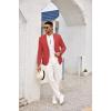 imageCOOFANDY Mens Casual Sport Coat Lightweight Two Button Blazer Slim Fit Business JacketsDeep Red