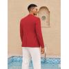 imageCOOFANDY Mens Casual Sport Coat Lightweight Two Button Blazer Slim Fit Business JacketsDeep Red