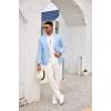 imageCOOFANDY Mens Casual Sport Coat Lightweight Two Button Blazer Slim Fit Business JacketsLight Blue