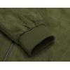 imageCOOFANDY Mens Casual Suede Bomber Jacket Lightweight Full Zip Up Jackets Vintage Faux Leather JacketArmy Green
