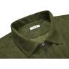 imageCOOFANDY Mens Casual Suede Bomber Jacket Lightweight Full Zip Up Jackets Vintage Faux Leather JacketArmy Green