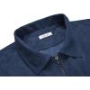 imageCOOFANDY Mens Casual Suede Bomber Jacket Lightweight Full Zip Up Jackets Vintage Faux Leather JacketNavy Blue