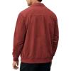 imageCOOFANDY Mens Casual Suede Bomber Jacket Lightweight Full Zip Up Jackets Vintage Faux Leather JacketWine Red