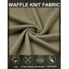 imageCOOFANDY Mens Casual Tank Tops 2 Pack Waffle Knit Sleeveless Shirt Breathable Tank Shirts Summer Muscle TeeArmy Green