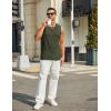 imageCOOFANDY Mens Casual Tank Tops Knit Sleeveless Shirt Summer Beach Tank Shirt Breathable Muscle T ShirtsArmy Green