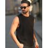imageCOOFANDY Mens Casual Tank Tops Knit Sleeveless Shirt Summer Beach Tank Shirt Breathable Muscle T ShirtsBlack