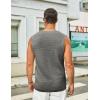 imageCOOFANDY Mens Casual Tank Tops Knit Sleeveless Shirt Summer Beach Tank Shirt Breathable Muscle T ShirtsDark Grey