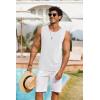 imageCOOFANDY Mens Casual Tank Tops Moisture Wicking Muscle Sleeveless Shirts Soft Bamboo Viscose Tank Shirt 2 PackBlackWhite