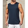 imageCOOFANDY Mens Casual Tank Tops Moisture Wicking Muscle Sleeveless Shirts Soft Bamboo Viscose Tank Shirt 2 PackBlueNavy Blue