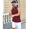 imageCOOFANDY Mens Casual Tank Tops Moisture Wicking Muscle Sleeveless Shirts Soft Bamboo Viscose Tank Shirt 2 PackBlueWine Red