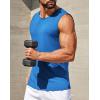 imageCOOFANDY Mens Casual Tank Tops Moisture Wicking Muscle Sleeveless Shirts Soft Bamboo Viscose Tank Shirt 2 PackBlueWine Red