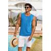 imageCOOFANDY Mens Casual Tank Tops Moisture Wicking Muscle Sleeveless Shirts Soft Bamboo Viscose Tank Shirt 2 PackBlueWine Red