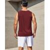imageCOOFANDY Mens Casual Tank Tops Moisture Wicking Muscle Sleeveless Shirts Soft Bamboo Viscose Tank Shirt 2 PackBlueWine Red