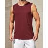 imageCOOFANDY Mens Casual Tank Tops Moisture Wicking Muscle Sleeveless Shirts Soft Bamboo Viscose Tank Shirt 2 PackBlueWine Red