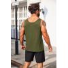 imageCOOFANDY Mens Casual Tank Tops Sleeveless Beach Muscle T Shirts Summer Fashion Tank ShirtArmy Green
