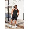 imageCOOFANDY Mens Casual Tank Tops Sleeveless Beach Muscle T Shirts Summer Fashion Tank ShirtBlack