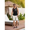 imageCOOFANDY Mens Casual Tank Tops Sleeveless Beach Muscle T Shirts Summer Fashion Tank ShirtBlackpalm Tree02