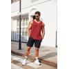 imageCOOFANDY Mens Casual Tank Tops Sleeveless Beach Muscle T Shirts Summer Fashion Tank ShirtRed