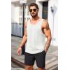 imageCOOFANDY Mens Casual Tank Tops Sleeveless Beach Muscle T Shirts Summer Fashion Tank ShirtWhite