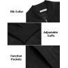 imageCOOFANDY Mens Casual Varsity Jacket Vintage Lightweight Suede Bomber JacketsBlack