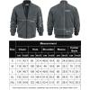 imageCOOFANDY Mens Casual Varsity Jacket Vintage Lightweight Suede Bomber JacketsDark Grey