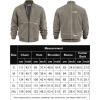imageCOOFANDY Mens Casual Varsity Jacket Vintage Lightweight Suede Bomber JacketsGrey