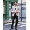 imageCOOFANDY Mens Classic Fit Dress Pants Flat Front Straight Casual Pant Expandable Waist Suit PantBlack
