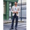 imageCOOFANDY Mens Classic Fit Dress Pants Flat Front Straight Casual Pant Expandable Waist Suit PantNavy Blue