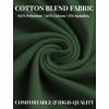 imageCOOFANDY Mens Cotton Hipster Hip Hop Longline Crewneck T Shirts Casual Long Sleeve Tees Curved Hem Gym ShirtsOne Piece Dark Green