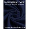 imageCOOFANDY Mens Cotton Hipster Hip Hop Longline Crewneck T Shirts Casual Long Sleeve Tees Curved Hem Gym ShirtsOne Piece Navy Blue