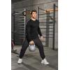 imageCOOFANDY Mens Cotton Hipster Hip Hop Longline Crewneck T Shirts Casual Long Sleeve Tees Curved Hem Gym ShirtsTwo Pack Black  Dark Grey