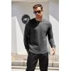 imageCOOFANDY Mens Cotton Hipster Hip Hop Longline Crewneck T Shirts Casual Long Sleeve Tees Curved Hem Gym ShirtsTwo Pack Black  Grey