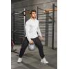 imageCOOFANDY Mens Cotton Hipster Hip Hop Longline Crewneck T Shirts Casual Long Sleeve Tees Curved Hem Gym ShirtsTwo Pack Black  White