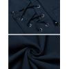 imageCOOFANDY Mens Cotton Linen Tank Top Shirts Casual Sleeveless Lace Up Beach Hippie Tops Bohemian Renaissance Pirate TunicBlue