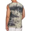 imageCOOFANDY Mens Cotton Linen Tank Top Shirts Casual Sleeveless Lace Up Beach Hippie Tops Bohemian Renaissance Pirate TunicPat17
