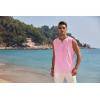 imageCOOFANDY Mens Cotton Linen Tank Top Shirts Casual Sleeveless Lace Up Beach Hippie Tops Bohemian Renaissance Pirate TunicPink