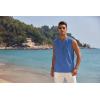 imageCOOFANDY Mens Cotton Linen Tank Top Shirts Casual Sleeveless Lace Up Beach Hippie Tops Bohemian Renaissance Pirate TunicRoyal Blue