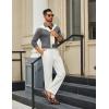 imageCOOFANDY Mens Cotton Polo Shirts Long Sleeve Casual Collared Shirt Classic Golf T ShirtDark Grey