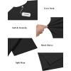 imageCOOFANDY Mens Cotton TShirt Short Sleeve Crew Neck Tee Shirts Casual Solid Basic TopsBlack