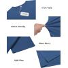 imageCOOFANDY Mens Cotton TShirt Short Sleeve Crew Neck Tee Shirts Casual Solid Basic TopsDark Blue
