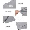 imageCOOFANDY Mens Cotton TShirt Short Sleeve Crew Neck Tee Shirts Casual Solid Basic TopsLight Grey