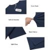 imageCOOFANDY Mens Cotton TShirt Short Sleeve Crew Neck Tee Shirts Casual Solid Basic TopsNavy Blue